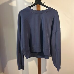 EUC Lululemon Softstreme Perfectly Oversized Cropped Crew
